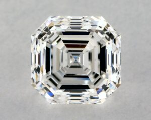 Natural 3.01 Carat F VS1 Asscher Diamond