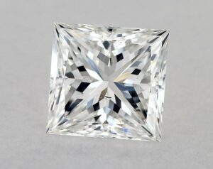 Natural 1.04 Carat F SI1 Princess Diamond