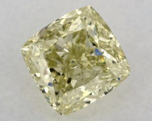 Natural 1.53 Carat Yellow SI2 Cushion Diamond