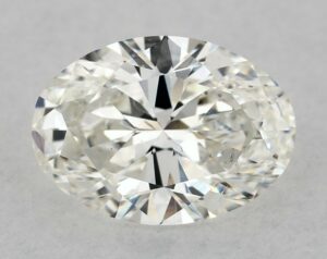 Natural 1 Carat H SI1 Oval Diamond