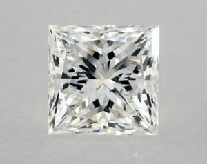 Natural 3.07 Carat I SI1 Princess Diamond