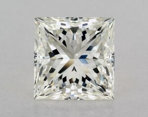 Natural 4.53 Carat J IF Princess Diamond