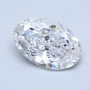 Natural 2.01 Carat D SI1 Oval Diamond