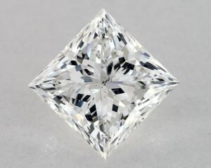 Natural 1.25 Carat F SI2 Princess Diamond