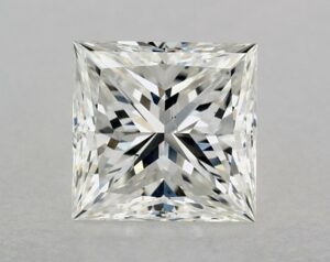 Natural 2.54 Carat G SI1 Princess Diamond