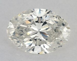 Natural 3.07 Carat I SI2 Oval Diamond