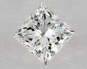 Natural 1 Carat G SI2 Princess Diamond