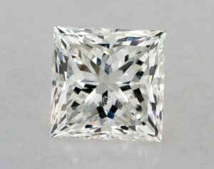 Natural 2.01 Carat I SI2 Princess Diamond
