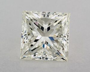 Natural 5.29 Carat K VS2 Princess Diamond