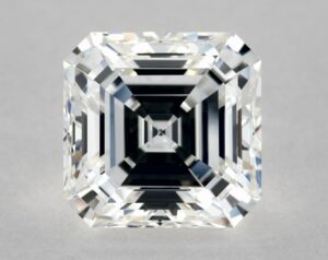 Natural 5.01 Carat F VVS2 Asscher Diamond