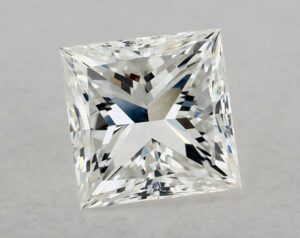 Natural 1 Carat H VS2 Princess Diamond