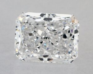 Natural 3.01 Carat D VS2 Radiant Diamond