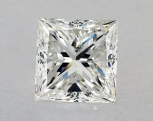 Natural 2.5 Carat G SI2 Princess Diamond