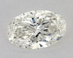 Natural 1.52 Carat J SI1 Oval Diamond