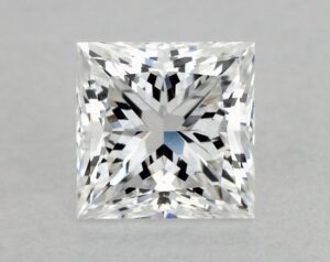 Natural 1 Carat D VS2 Princess Diamond