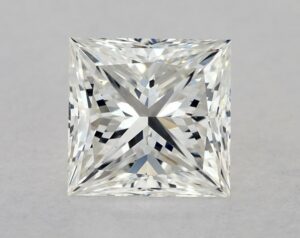 Natural 1 Carat H SI1 Princess Diamond