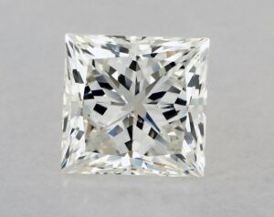 Natural 1.51 Carat J SI1 Princess Diamond