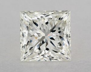 Natural 3.09 Carat J SI1 Princess Diamond