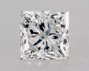 Natural 1 Carat G SI2 Princess Diamond