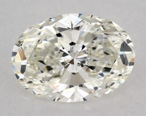Natural 2.01 Carat J SI1 Oval Diamond