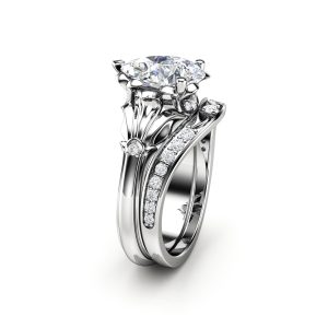 Matching Pavé Band With Side Accents