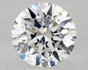 Natural 2 Carat H SI2 Round Diamond
