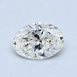 Natural 1.03 Carat H SI1 Oval Diamond