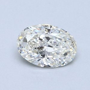 Natural 0.7 Carat I VVS2 Oval Diamond