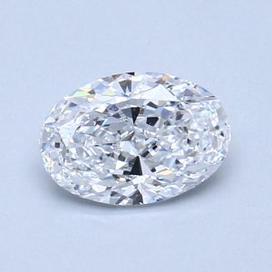 Natural 0.8 Carat D VS1 Oval Diamond
