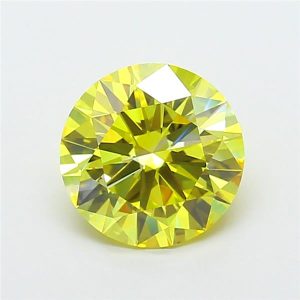 Lab Diamond 1 Carat Yellow VS1 Round Diamond