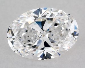 Natural 1.03 Carat D VVS2 Oval Diamond